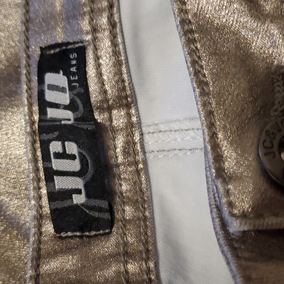 Vintage JC & JQ XL High Rise Metallic Jeans #S11 - Picture 3 of 4